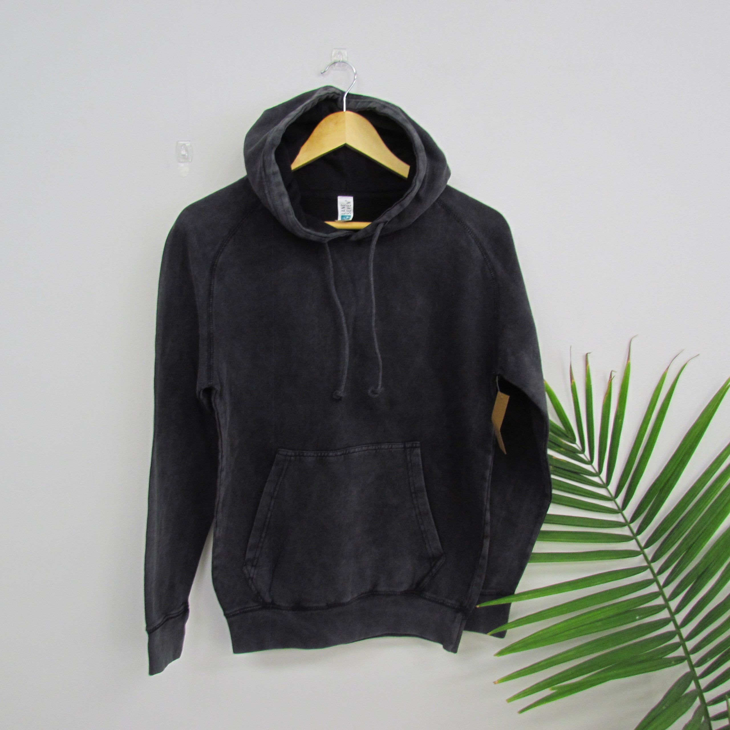 Distressed hooded sweatshirt hotsell